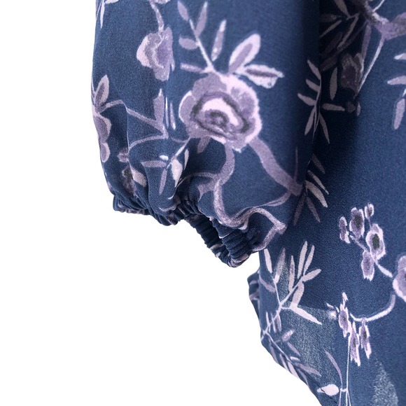 Lucca Couture Womens Size Medium Long Sleeve Keyhole Back Lightweight Romper - Picture 6 of 10